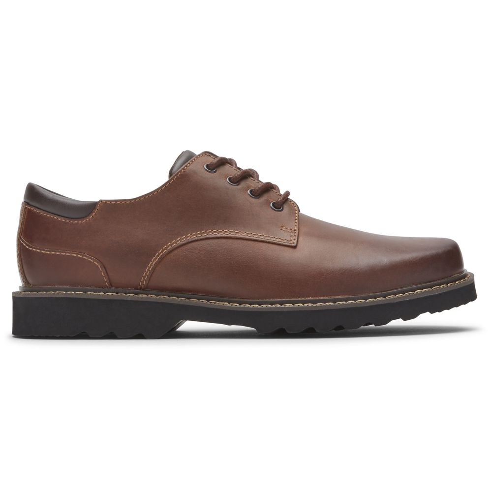 Rockport Men's Northfield Waterproof Oxfords - Brown - USA (7132VTWZI)